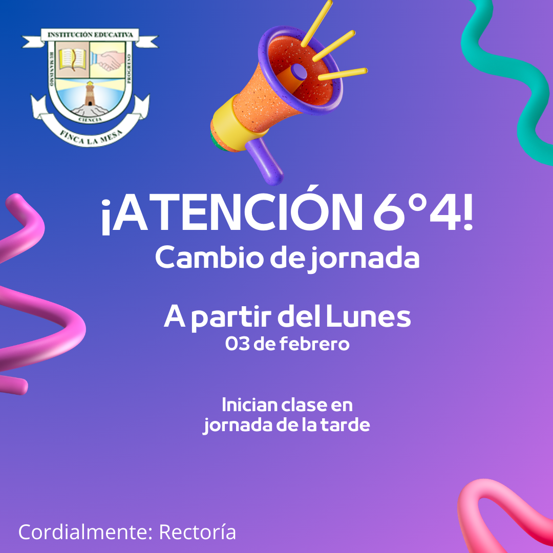 Cambio de jornada 6°4